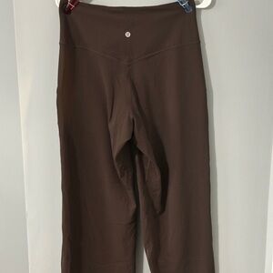 Brown Lululemon Wide Legged Pants